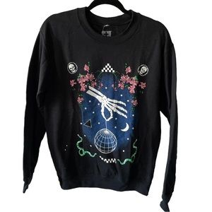 Urban Outfitters Skeleton Disco Crewneck Sweater